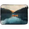 Bossen - Meer - Kano - Oranje laptophoes neopreen klein -zkaufland3dotto