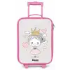 Kleine prinses met hartjes Kinderkoffer - Roze klein -zz3dotto