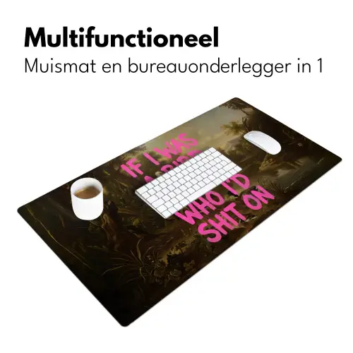 Klassiek - Humor - Roze Muismat XXL klein -sfeer4