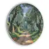 Pad - Bomen - Schaduw - Akoestische PET Vilt - Rond klein -3d