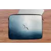 Meeuw - Wit - Zee - Mistig laptophoes neopreen klein -tafel