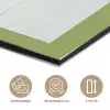Groen - Appel - Strikje aluminium wit klein -closeup_NL
