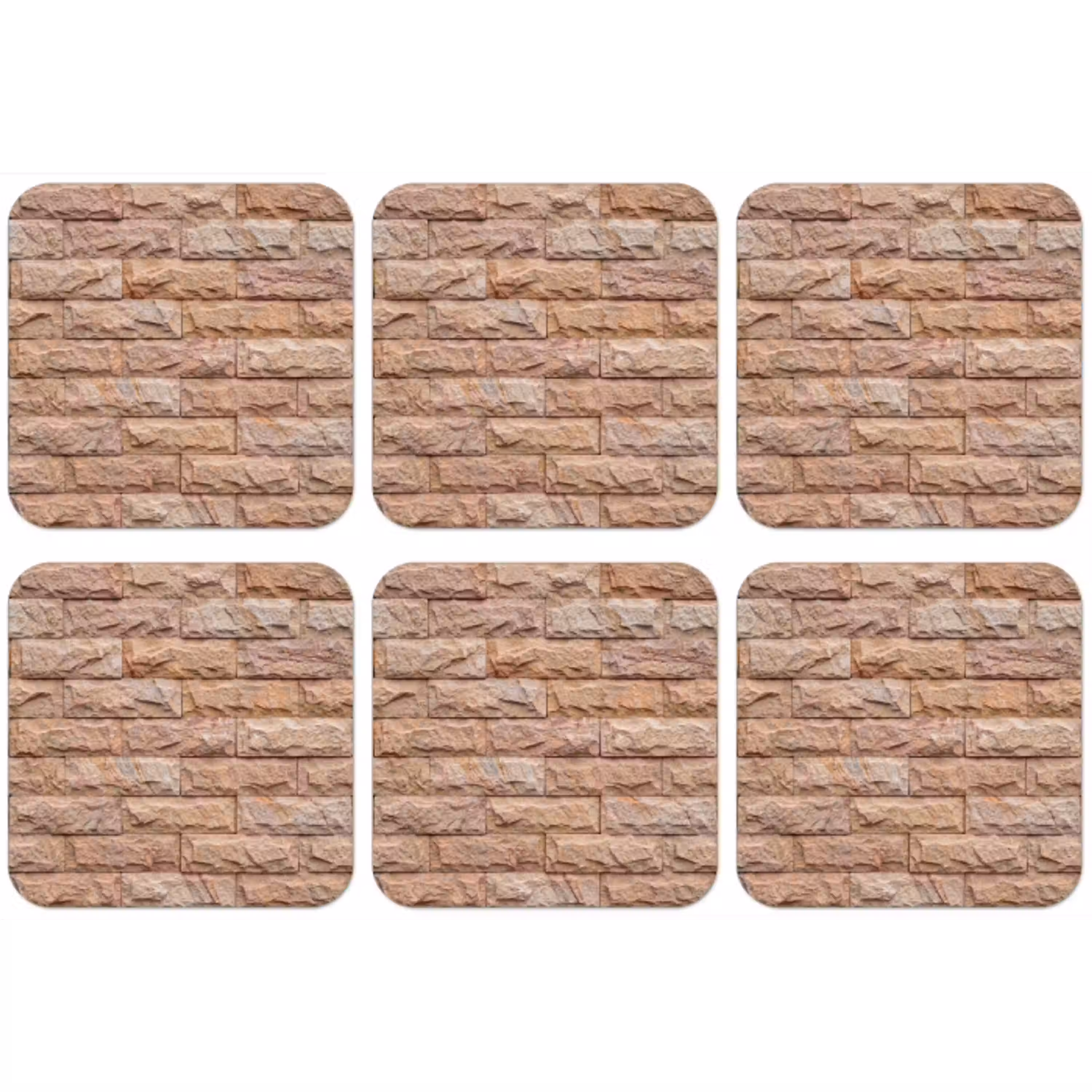 Muur - Steen - Ruw - Textuur - Beige onderzetter kurk middel -zkaufland3dotto
