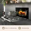 Mango - Fruit - Water - Zwart - Bladeren keuken achterwand spatscherm klein -usp_NL