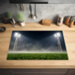 Stadion - Lichtmast - Sport - Nacht Inductie beschermer vinyl 3mm klein -sfeer5