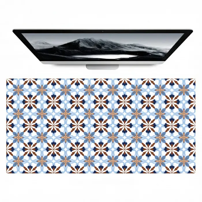 Ornament - Tegel - Kleurrijk Muismat XXL klein 681 -zzz3d