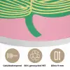 Illustratie - Blad - Minimalistisch - Groen Akoestische PET Vilt - Rond klein -closeup_NL
