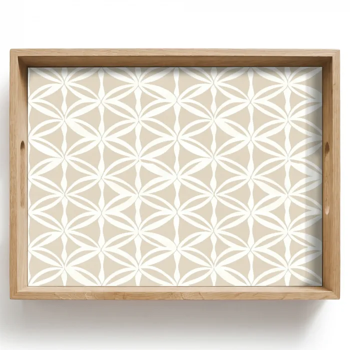 Motief - Modern - Beige Dienblad Rechthoek middel 911 -z3d_shopping