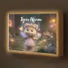 Beer - Vlinders - Bos - Fairy Light Box met batterij (Wandlamp kind) middel -z3d_website