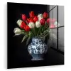 Rode - Bloemen - Tulpen - Vaas plexiglas 5mm klein -zzzproduct_nieuw