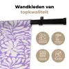 Paars - Wit - Bloemen Wandkleed katoen klein 269 -sfeer2