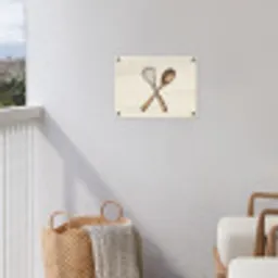 Garde - Hout - Beige tuinposter los doek klein -sfeer8