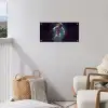 Ruimte - Neon - Astronaut - Sterren tuinposter los doek klein -sfeer8