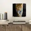 Luipaard - Dieren - Portret - Wilde dieren - Zwart plexiglas 5mm klein -sfeer1