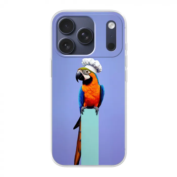 Papegaai - Koksmuts - Vogel - Leuk Telefoonhoesje iPhone 17 Pro klein -3d