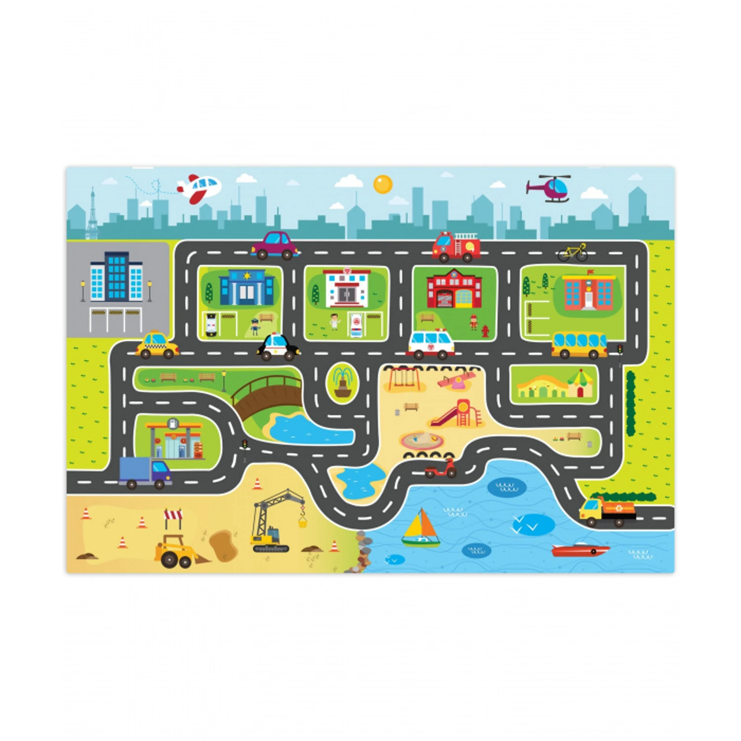 speelkleed-stad-1 Speelmat klein -3d