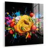 Spaghetti - Graffiti - Verf - Kleurrijk - Eten - Modern plexiglas 5mm klein -zzzproduct_nieuw
