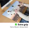 Luchtballonnen - Rotsen - Zonsopgang Muismat XXL klein -sfeer3