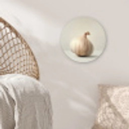Knoflook - Natuurlijk - Beige Wandcirkel plexiglas klein -sfeer5