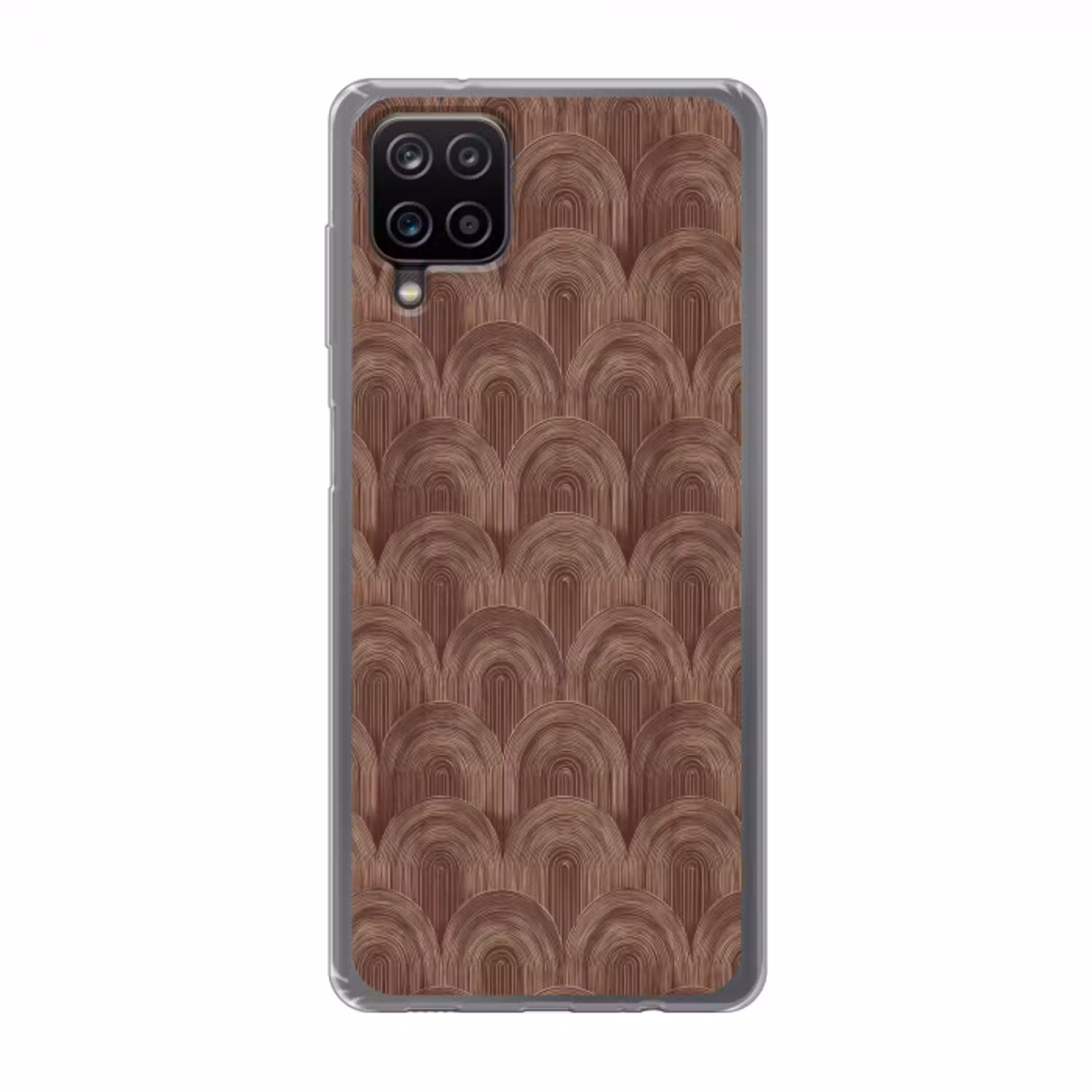 Ritmisch - Effect - Bruin Telefoonhoesje Samsung Galaxy A12 klein 372 -3d