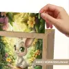 Konijn - Bos - Vlinders - Cartoon Light Box met kabel (Kinderlampje) klein -USP_websiteprintNL