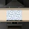 Waaier - Modern - Blauw keuken achterwand spatscherm klein 900 -sfeer1