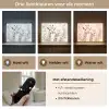 Giraffe - Bladeren - Bruin - Jungle - Kind Light Box met batterij (Wandlamp kind) middel -USP_lichtkleurNL