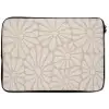 Bloemen - Print - Beige - Bruin - Minimalistisch laptophoes neopreen klein -zkaufland3dotto