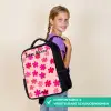 Bloemen - Patroon - Roze Rugzak - Zwart middel -sfeer6_NL
