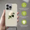 Cameliabloem - Wit - Groen Hoesje iPhone 16 Pro Max met koord klein -sfeer2_NL