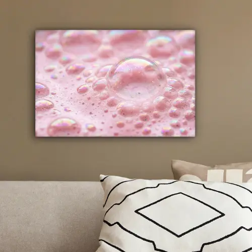 Schuim - Structuur - Roze canvas 2cm klein -sfeer3