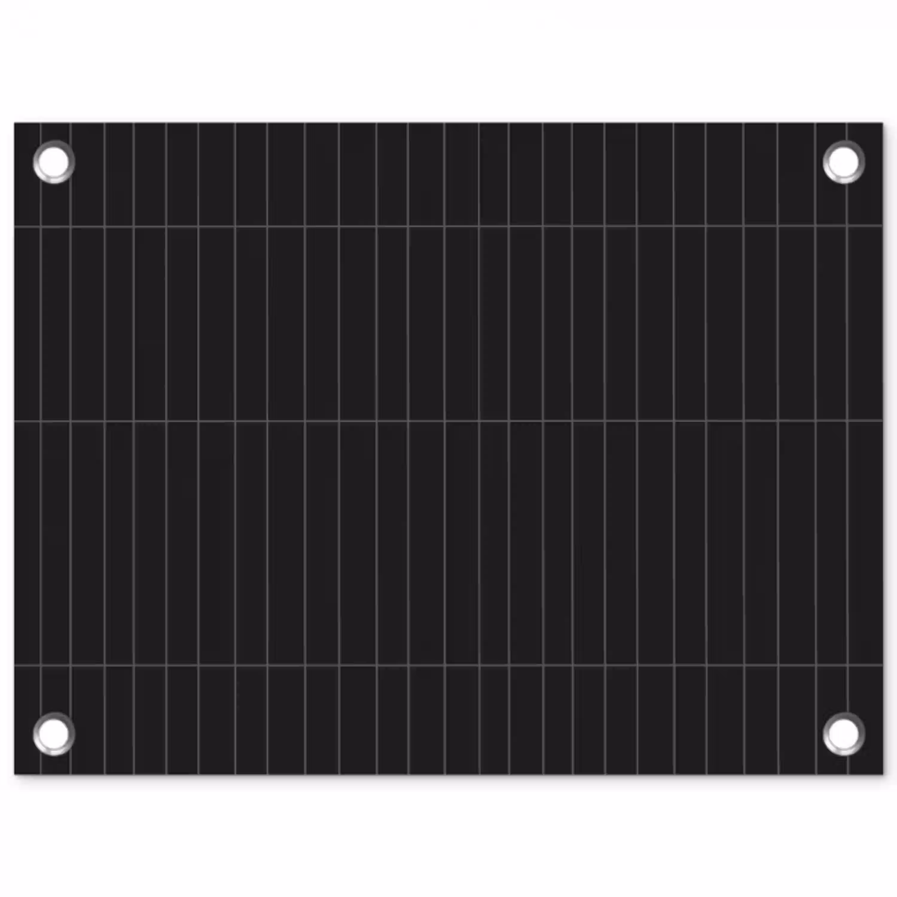 Verticaal - Wandtegel - Mat - Zwart tuinposter los doek klein 239 -3d