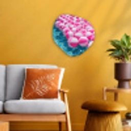 Strandballen - Roze - Water Wandcirkel Organisch Forex 3mm klein -sfeer4