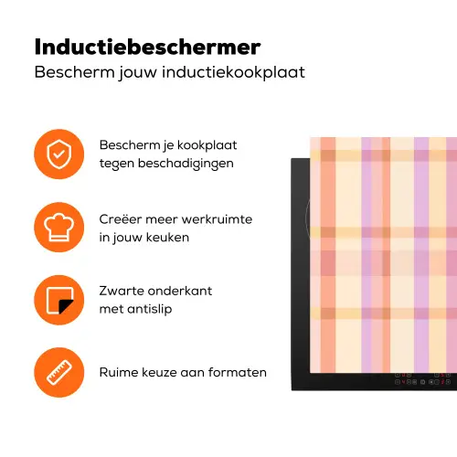 Pastel - uitpatroon - Geometrisch Inductie beschermer vinyl 3mm klein 276 -zzzzzzz-td-ups