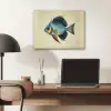 Blauw - Kieuwen - Vis - Illustratie PET vilt klein -sfeer5