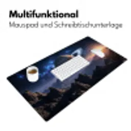Fantasy - Kosmos - Landschap Muismat XXL klein -ysfeer4_duits