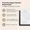 Lichtgrijs - Betonstructuur - Subtiel Inductie beschermer vinyl 3mm middel 274 -zzzzzzusp-haakje_FR