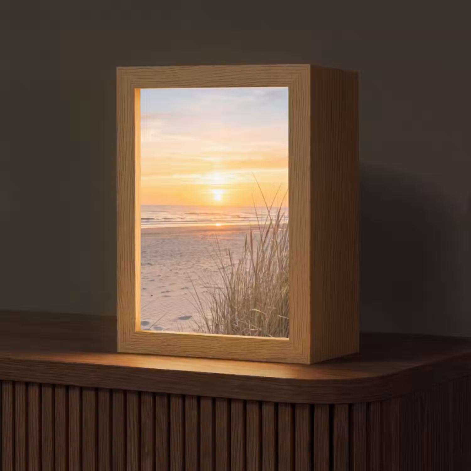 Tischlampe - Sonnenuntergang - Dünen - Meer