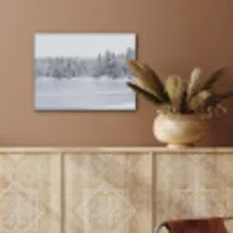 Meer - Dennen - IJs - Winter - Rustgevend PET vilt klein -sfeer4