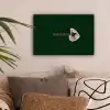 BLAH BLAH BLAH - Mond - Groen canvas 2cm klein -sfeer1