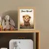 Leeuw - Dieren - Kinderen - Bruin - Meisje Light Box met kabel (Kinderlampje) klein -sfeer2_kind