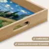 Zandpad - Huis - Bomen - Grasveld Dienblad Rechthoek middel -USP_HandgreepNL