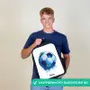 Voetbal - Inktspatten - Blauw - Bal Rugzak - Zwart middel -sfeer7_NL