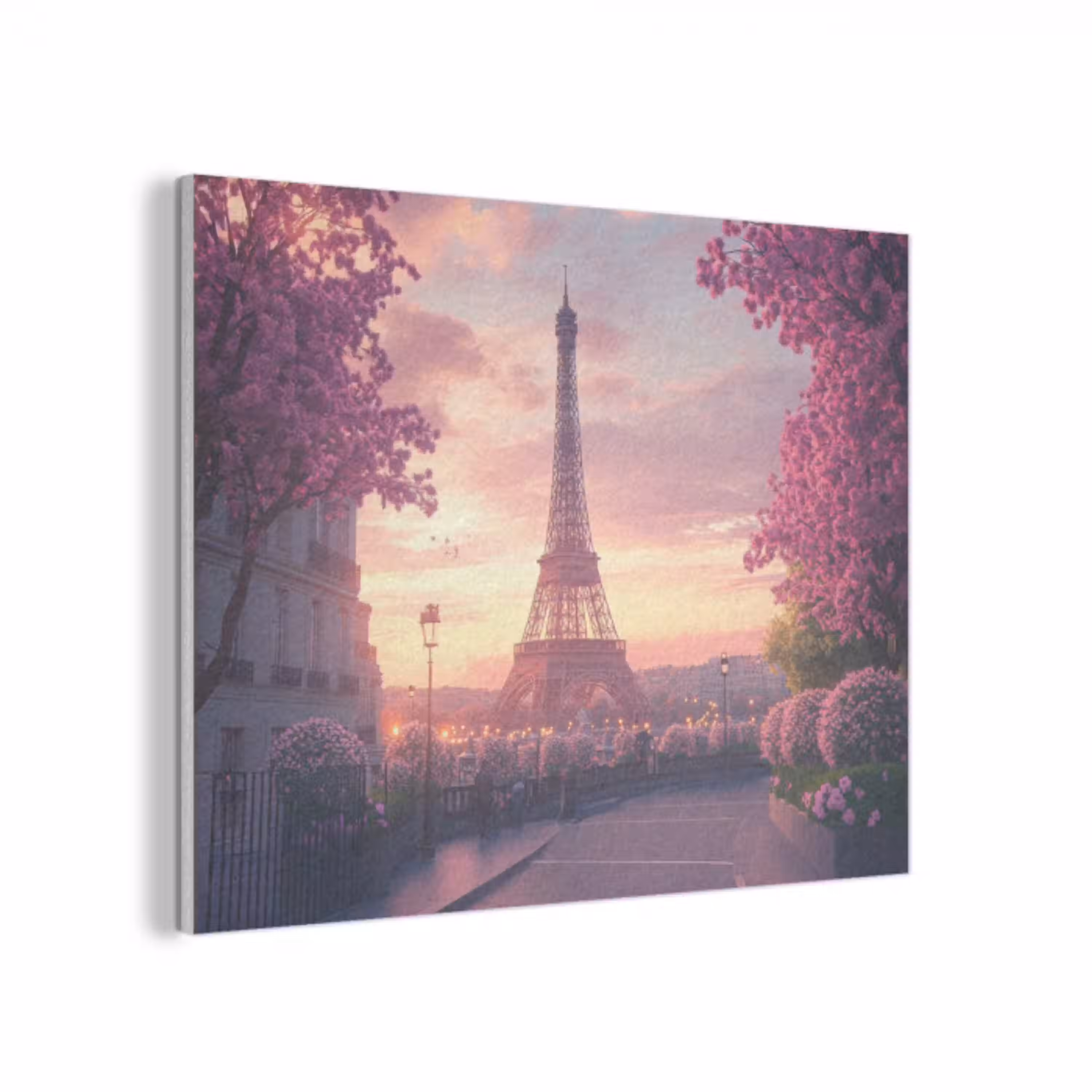 Eiffeltoren - Parijs - Roze PET vilt klein -3d