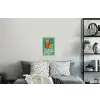 Ijsthee - Illustratie - Blauw - Citroen Muursticker klein -slaapkamer