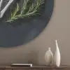 Lepels - Wit - Poeder - Kruiden Akoestische PET Vilt - Rond klein -sfeer5_closeup