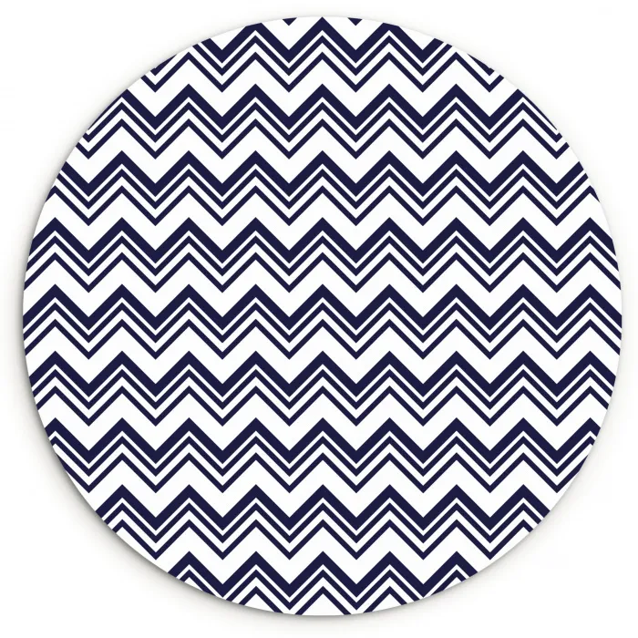 Oceaan - Golven - Blauw - Wit Wandcirkel plexiglas klein 852 -3d