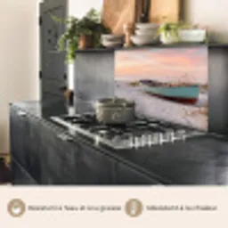 Rustiek - Roeiboot - Zandstrand keuken achterwand 2 middel -usp_FR