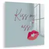 Kiss my ass - Lip - Blauw plexiglas 5mm klein -zzzproduct_nieuw