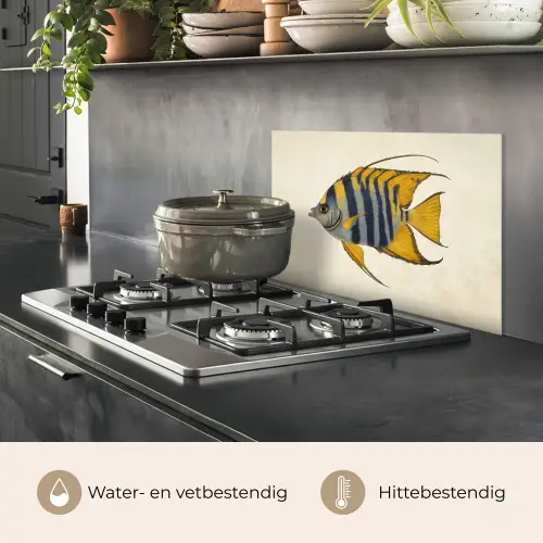 Vis - Sierlijk - Vinnen - Illustratie keuken achterwand spatscherm klein -usp_NL